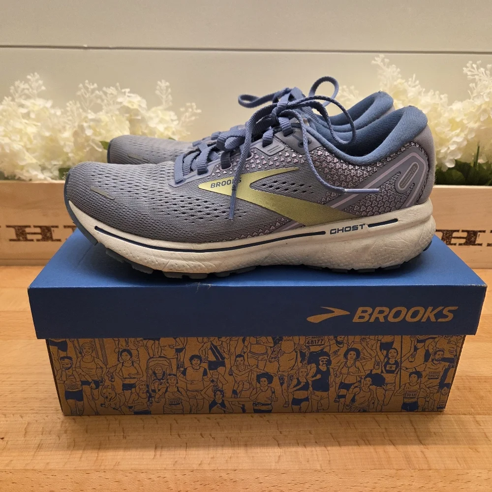 Brooks Ghost 14 Women's Running Sneakers Blue Size 7.5 Shoes